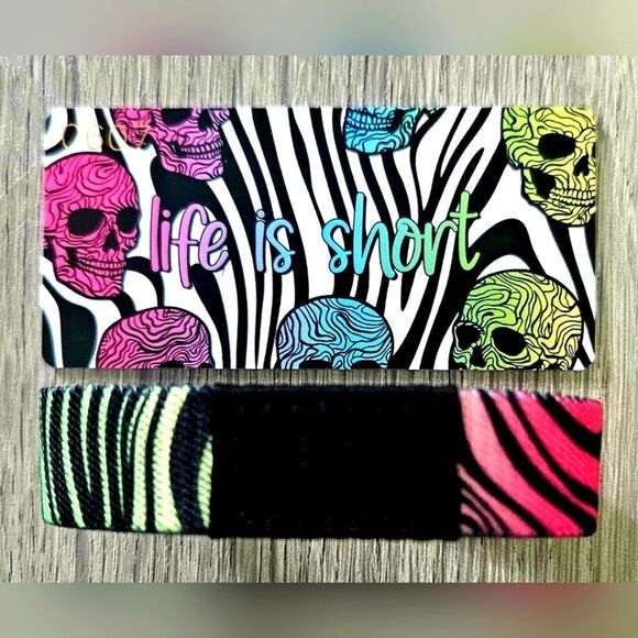 ZOX "LIFE IS SHORT" #607 OMBRE SKULL INTERACTIVE collectible wristband - Picture 4 of 11